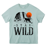 Arona stay wild illustration with mountain Heavy Core Tee - artisFamous