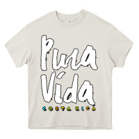 Cream costa rica pura vida Heavy Core Tee - artisFamous