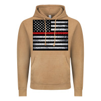 Vintage Camel thin red line American flag metal floor Vintage Hoodie - Artiststas