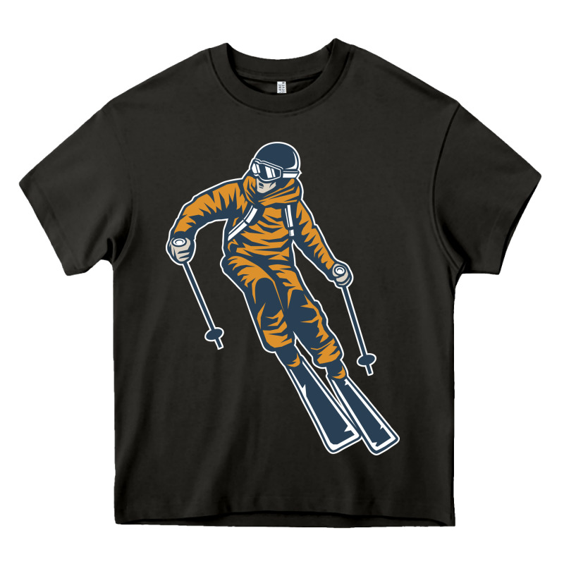 Born To Ski Heavy Core Tee by artisFamous | Teevron
