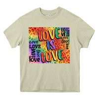 Mossy Pride love is love Heavy Core Tee - FaDigitalArtStudio