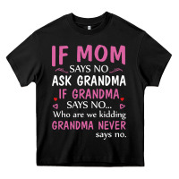 If Mom Says No Ask Grandma If Grandma Says No Heavy Core Tee | Teevron
