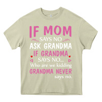 Mossy if mom says no ask grandma if grandma says no Heavy Core Tee - artisFamous