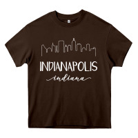 Chocolate Brown indiana Heavy Core Tee - artisFamous