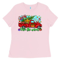 Bubblegum Pink jesus take the wheel Ladies Tee - CowhideDigitalArt