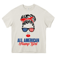 Cream all american trump girl Heavy Core Tee - artisFamous