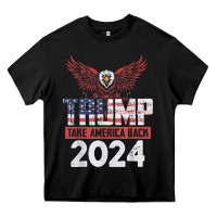Black trump 2024 take america back Heavy Core Tee - artisFamous