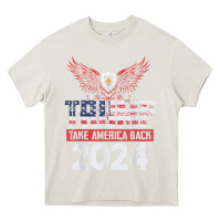 Cream trump 2024 take america back Heavy Core Tee - artisFamous