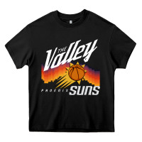 Black the valley oop phoenix basketball retro sunset basketball t shirt Heavy Core Tee - artisFamous
