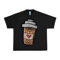Black leopard glitter coffee cup Urban Heavy Tee - Jasminsmagicworld