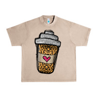 French Oak leopard glitter coffee cup Urban Heavy Tee - Jasminsmagicworld