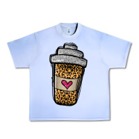 Grape Ice leopard glitter coffee cup Urban Heavy Tee - Jasminsmagicworld