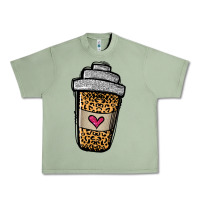 Oil Green leopard glitter coffee cup Urban Heavy Tee - Jasminsmagicworld