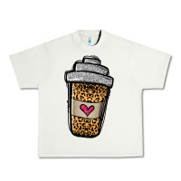 Pistachio leopard glitter coffee cup Urban Heavy Tee - Jasminsmagicworld