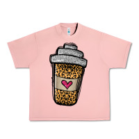 Salmon leopard glitter coffee cup Urban Heavy Tee - Jasminsmagicworld