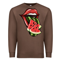 Chestnut Watermelon Tongue Premium Sweatshirt - Jasminsmagicworld