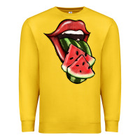 Lemon Watermelon Tongue Premium Sweatshirt - Jasminsmagicworld