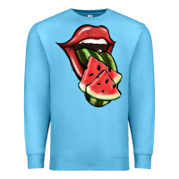 Ocean Blue Watermelon Tongue Premium Sweatshirt - Jasminsmagicworld