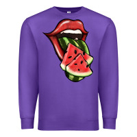 Purple Watermelon Tongue Premium Sweatshirt - Jasminsmagicworld