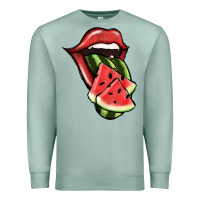Seafoam Watermelon Tongue Premium Sweatshirt - Jasminsmagicworld