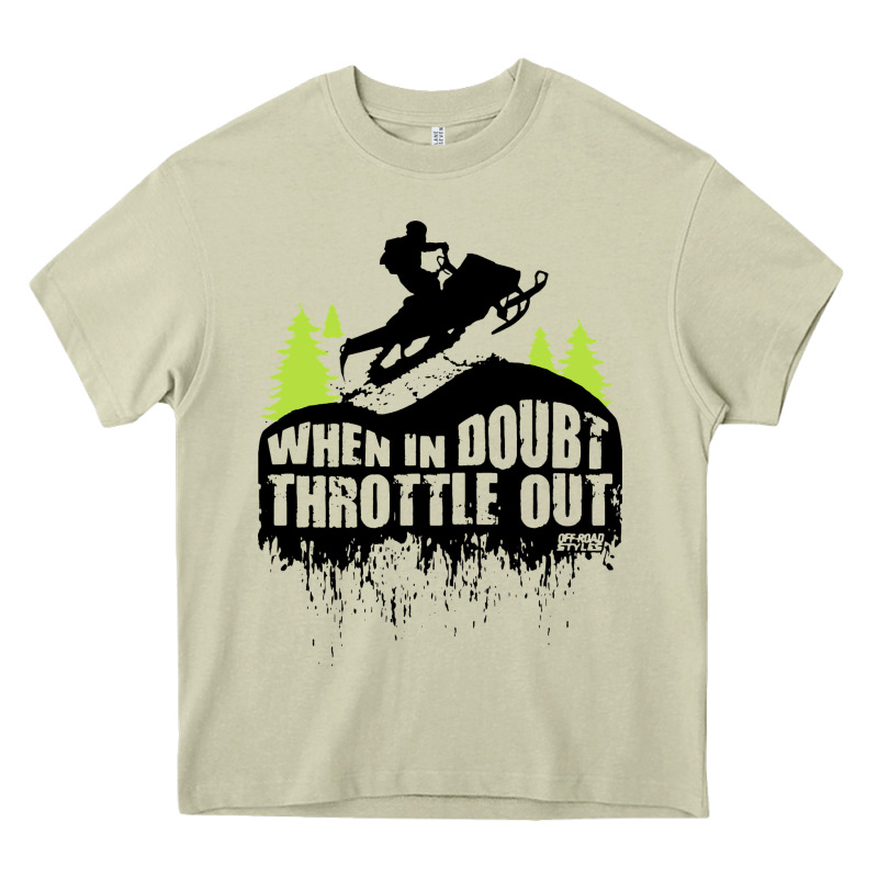 Snowmobile Throttle Heavy Core Tee by artisFamous | Teevron