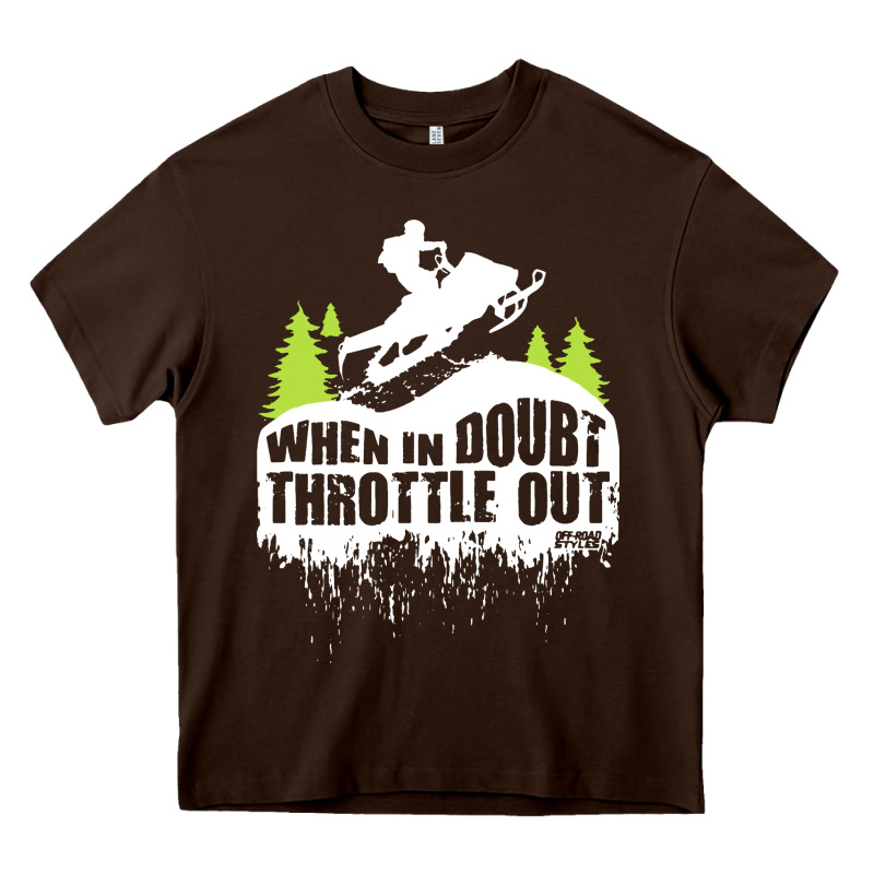 Snowmobile Throttle Heavy Core Tee by artisFamous | Teevron