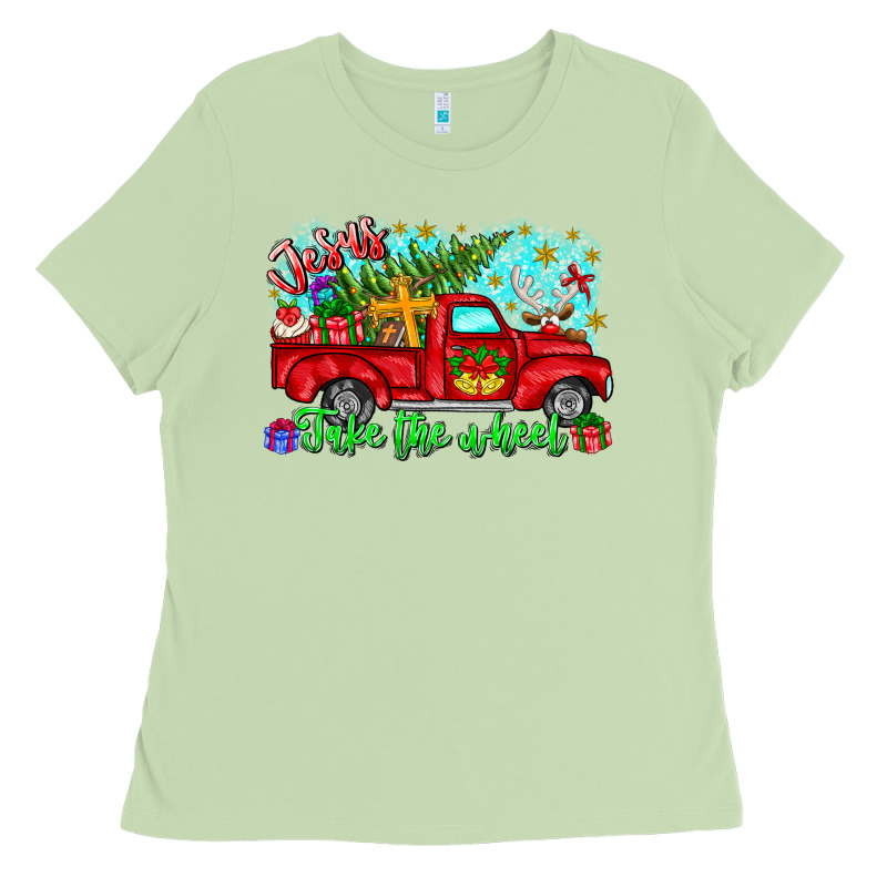 Jesus Take The Wheel Ladies Tee by CowhideDigitalArt | Teevron
