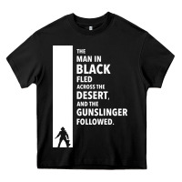 The Man In Black Fled Across The Desert Heavy Core Tee | Teevron