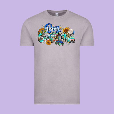 Boy Grandma Vintage Tee Designed By Cowhidedigitalart