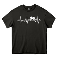 Asphalt heartbeat recumbent bicycle bike cyclist biking Heavy Core Tee - artisFamous