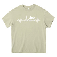 Mossy heartbeat recumbent bicycle bike cyclist biking Heavy Core Tee - artisFamous