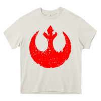Cream distressed rebel alliance symbol Heavy Core Tee - artisFamous