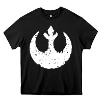 Black distressed rebel alliance symbol Heavy Core Tee - artisFamous