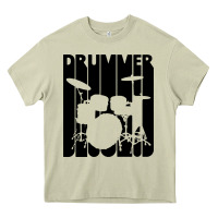 Mossy vintage retro drummer Heavy Core Tee - artisFamous