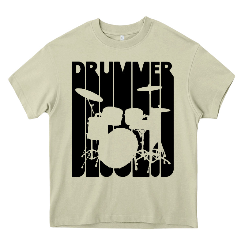 Vintage Retro Drummer Heavy Core Tee by artisFamous | Teevron