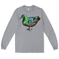 Heather Grey Cayuga Duck Long Sleeve Tee - LillyAllenDesigns