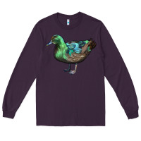 Plum Cayuga Duck Long Sleeve Tee - LillyAllenDesigns