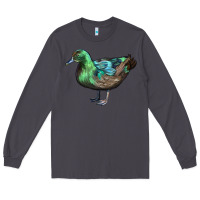 Smoke Cayuga Duck Long Sleeve Tee - LillyAllenDesigns