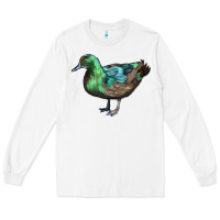 White Cayuga Duck Long Sleeve Tee - LillyAllenDesigns