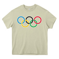 Mossy Olympic Rings Heavy Core Tee - artisFamous