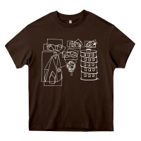 Chocolate Brown modest Heavy Core Tee - artisFamous