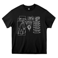 Black modest Heavy Core Tee - artisFamous