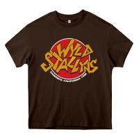Chocolate Brown wyld stallyns Heavy Core Tee - artisFamous