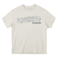 Cream Discord American Label Record Heavy Core Tee - artisFamous