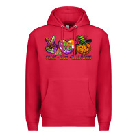 Cardinal peace love halloween Premium Hoodie - BarkalooDesign