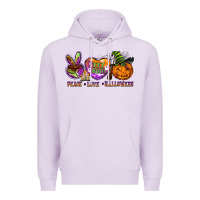 Peace Love Halloween Premium Hoodie | Teevron