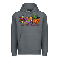 Rock peace love halloween Premium Hoodie - BarkalooDesign