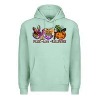 Seafoam peace love halloween Premium Hoodie - BarkalooDesign