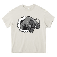 Cream Rhino Heavy Core Tee - artisFamous