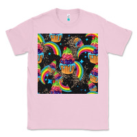 Bubblegum Pink pride cupcake seamless pattern Classic Tee - FaDigitalArtStudio